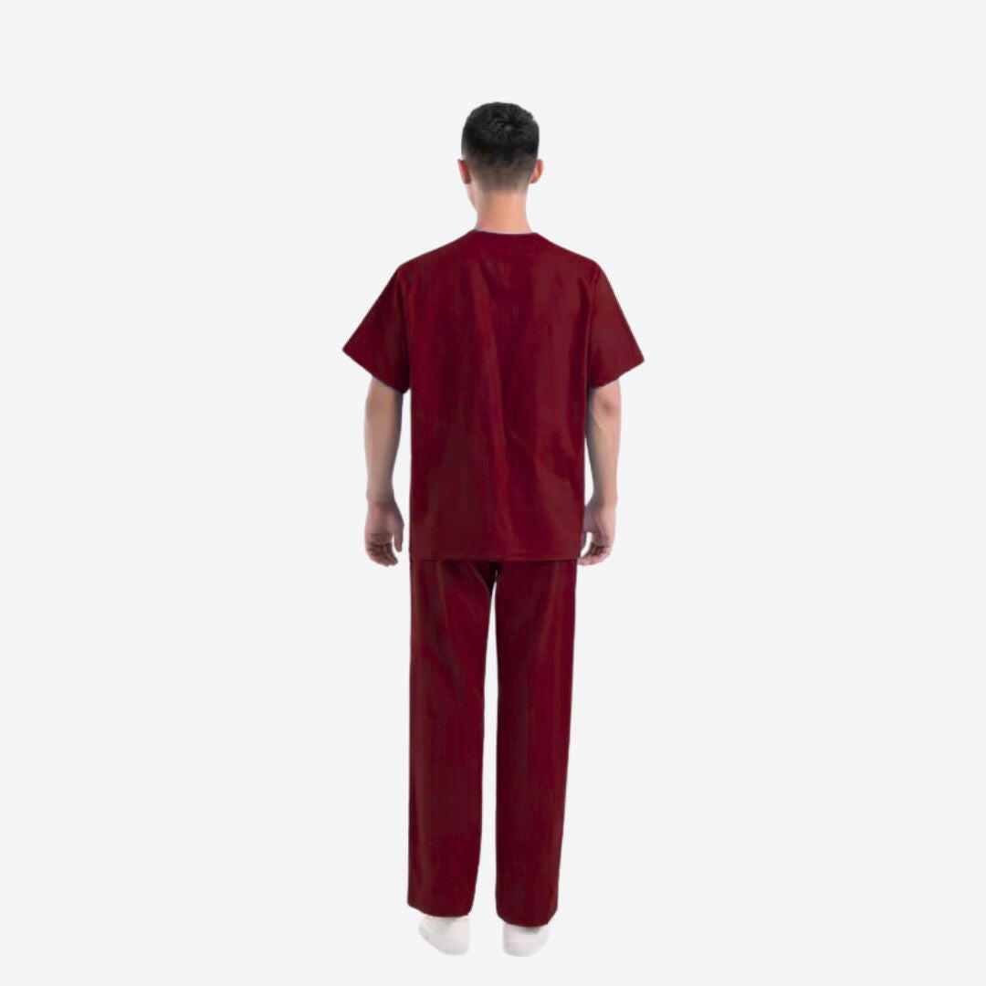 Medvance Classic Scrub Suit, Maroon - Image 5